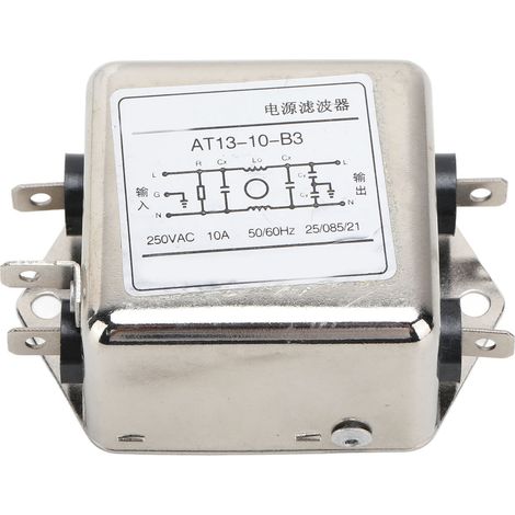 Conditionneur De Ligne Résistant Aux Interférences Électromagnétiques Emi, Filtre De Puissance 250vac 10a