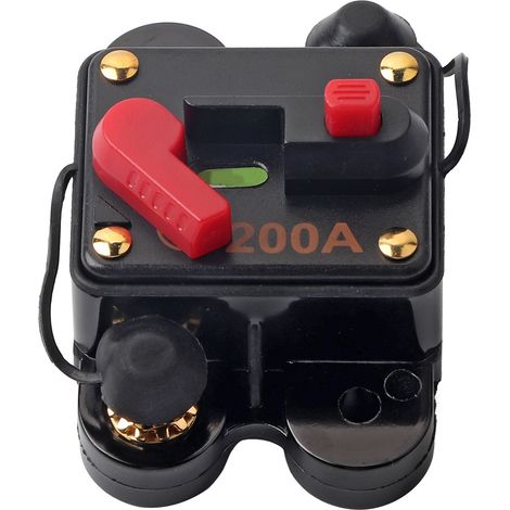 Disjoncteur 12-24 V Dc Avec Réinitialisation Manuelle Pour Système Audio De Voiture, Bateau, Camion, 200 A