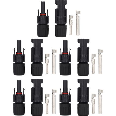 Connecteur Solaire Mâle Femelle Ip67, Étanche Ip67, Câble De Panneau Pv, Prise 1000v, Haute Tension 30a, 5 Jeux