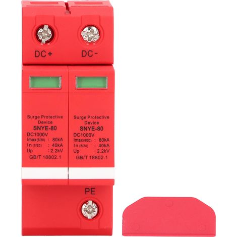 Dispositif De Protection Contre Les Surtensions 80 Ka 1000 V Pour Boîte De Distribution 2p