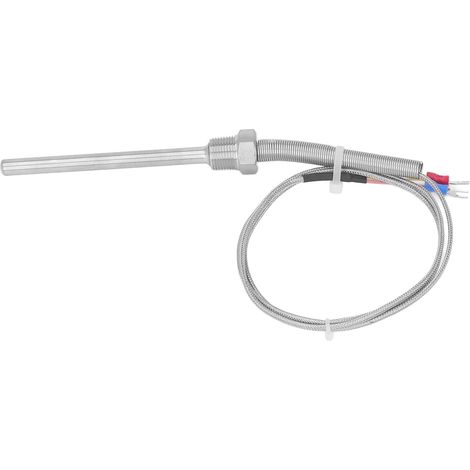 Thermocouple K Type 0-400 ℃ 3/8 Npt 8x100mm Sonde De Capteur De Température En Acier Inoxydable 1m / 3,28 Pieds