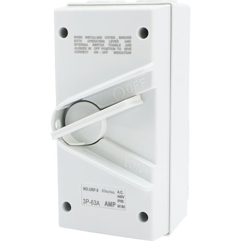 Disjoncteur De Moteur Fermé Ac440v 63a, Disjoncteur Étanche Ip65 À 3 Pôles