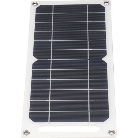 Chargeur De Panneau Solaire 6w, Mini Monocristallin Portable Avec Interface Usb Pour Lampe De Ventilateur De Smartphone