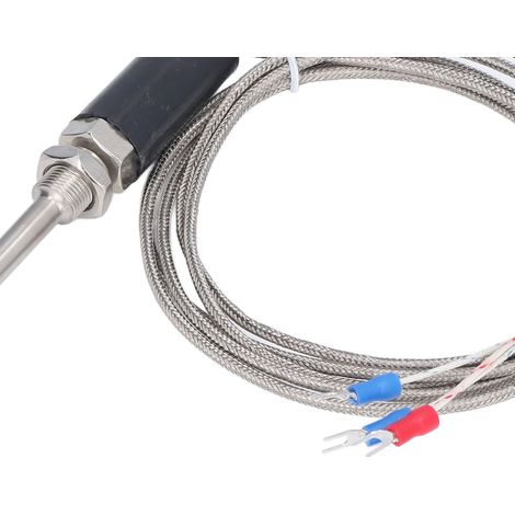 Sonde Thermocouple Pt100, Capteur De Température, Transducteur À Fil Blindé, ‑200‑450℃ Wzpt‑10
