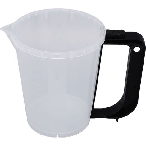 Ensemble De Tasses À Mesurer En Plastique, 30 Pièces, Pour Mélange De Peinture Et Résine Liquide, Transparent, 400cc, Avec 5 Poignées, Échelle