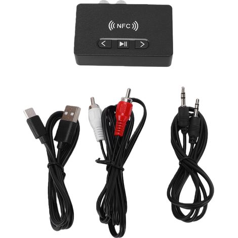 Récepteur Audio Bluetooth 3,5 Mm Aux Radio Corporation Of America Adaptateur Nfc 6.0 Sans Fil