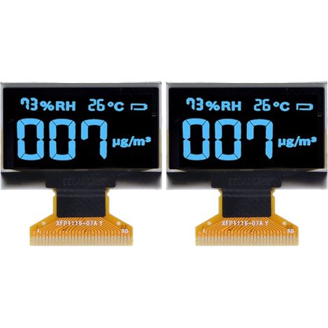 2 Pièces Module D'Écran D'Affichage À Cristaux Liquides Diode Électroluminescente Organique Résolution 128x64 Ch1106 30 Broches 1,3 Pouces Mra103-1 (bleu)