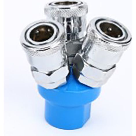 Séparateur De Tuyau D'Air, Résistant À L'Usure, Collecteur De Compresseur, Raccord Pneumatique, Connecteur Rapide Rond À 3 Voies
