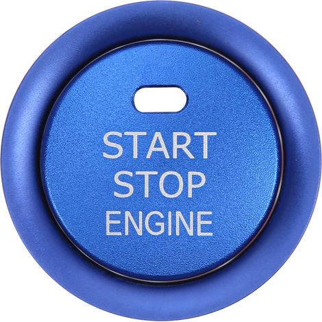 Anneau De Couvercle De Bouton D'Arrêt De Démarrage D'Allumage De Moteur, Remplacement Bleu En Alliage D'Aluminium Pour Mazda Cx-4-5