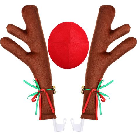 Costume De Voiture De Renne De Noël, Bois Pour Décor De Camion Suv