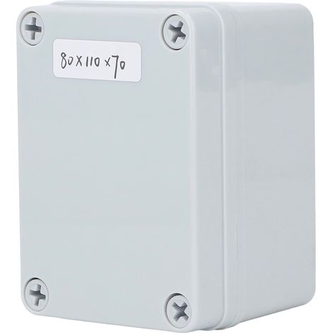 Boîte De Jonction Avec Plaque De Montage, Boîtier De Projet Électrique En Plastique Abs, Étanche Ip67, Étanche À La Poussière, Gris