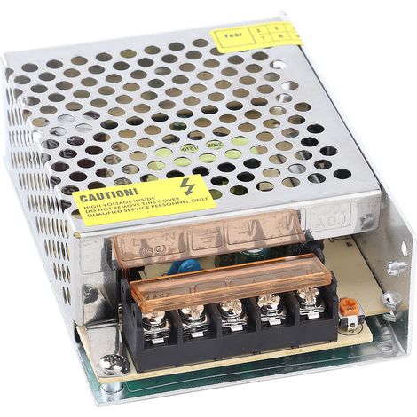Adaptateur Secteur À Découpage Dc12v En Alliage D'Aluminium Pour Barre Lumineuse Led, Imprimante 3d (s6012 (l) (12 V 5 A 60 W) Ac100-240 V)