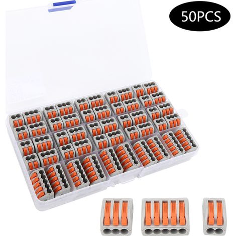 Connecteur De Fil D'Éclairage, Ensemble D'Isolation, Outil De Connexion Pour Accessoires Électriques, 50 Pièces