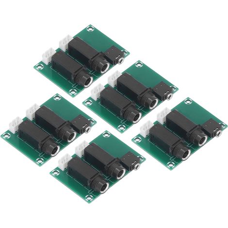 Adaptateur Audio 6.5 6.35 6.3 À 2.54, 5 Pièces, Kit De Modules De Carte De Conversion De Microphone