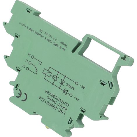 Module De Relais À Semi-conducteurs Adapté Pour Phoenix Contact2964500 Dc 6a, Terminal Super Fin Avec Contact Agcdo 250d61z24