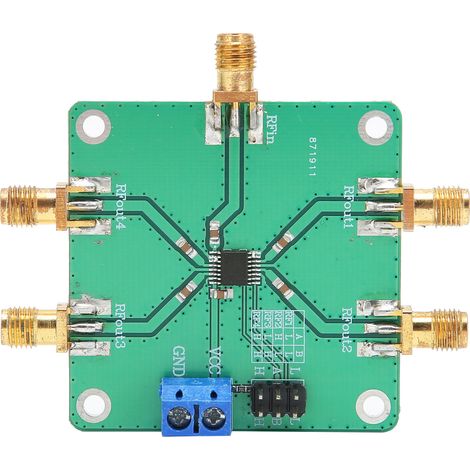 Module De Commutation Unipolaire À 4 Positions Pour Alimentations Électriques Industrielles Rf 5 V Cc 10-3500 Mhz
