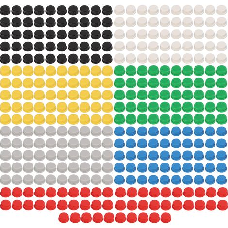 Capuchons De Commutateur À Bouton-poussoir, 350 Pièces, Contrôle Tactique Momentané Industriel, 7 Couleurs Pour Planche À Pain A24