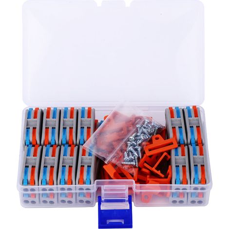 Connecteur De Câblage Conducteur 2 Positions 11 28awg Pct-2-2 Avec Vis De Support, 48 Pièces