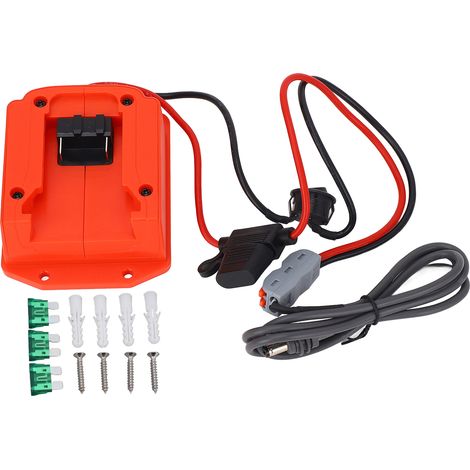 Câble D'Alimentation Et Adaptateur De Batterie, Cordon Cc Satellite De 3,2 Pieds, 18v, Avec Interrupteur À Fil Fusible Pour Mini