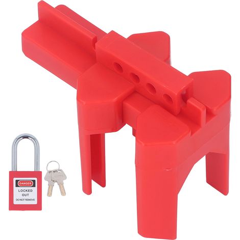 Verrouillage De Robinet À Tournant Sphérique Réglable En Largeur, Ensemble De Sécurité De 38mm Pour Produits Chimiques Industriels Et Électriques