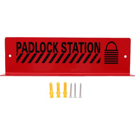 Station De Cadenas De Verrouillage, 10 Positions, Plaque D'Acier, Support Mural, Organisateur Pour La Gestion