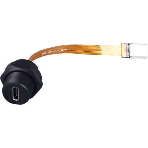 Adaptateur De Connecteur Fileté De Câble De Prise Mâle De Type C 3.1 De 0,1 Mètre De Long Pour Un Usage Industriel