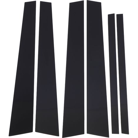 Couvercle De Poteau De Pilier Noir Brillant, 6 Pièces, Élégant, Installation Facile, Porte De Voiture Pour Crown Victoria