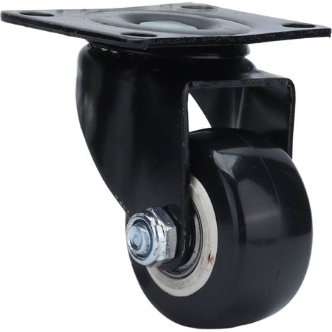 Roulette Pivotante 2,5 Pouces, Roue En Polyester, Double Roulement, Faible Bruit, Robuste Pour Chariot