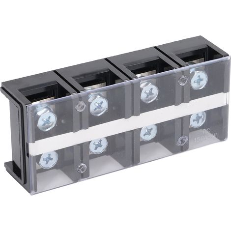 Bornier Connecteur De Courant À Double Rangée Câblage D'Alimentation Bande De Cuivre Avec Couvercle Ac600vtc-1504 (8 Points)