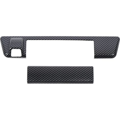 Couvercle De Poignée De Porte De Hayon, Installation Adhésive Chromée, Remplacement Du Coffre Arrière Résistant Aux Intempéries Pour Isuzu D-max 2021-2024, Style Fibre De Carbone