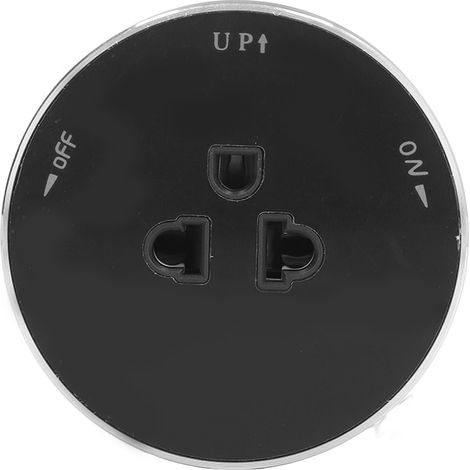 Adaptateur De Sortie Amovible Pour Prise De Piste, Pc Universel 250v Rond Avec Indicateur Lumineux Pour Prise Us Eu