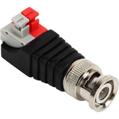Adaptateur De Transmission Vidéo, Connecteur Mâle Bnc, Bouton Spiralé, Pour Caméra Cat5 Cctv, 10 Pièces