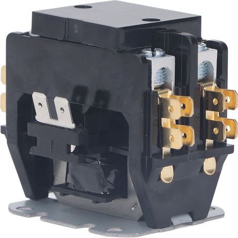 Contacteur De Climatiseur 40 Ampères, 2 Pôles, En Alliage D'Argent, Bobine De Cuivre Pour Moteur De Compresseur À Condensateur Hvac 220v