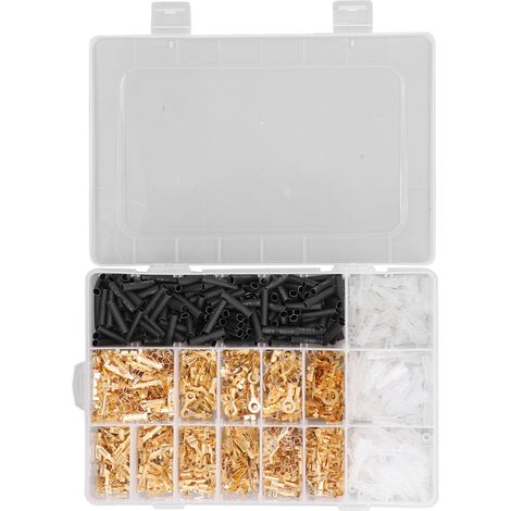 Kit De Connecteurs À Anneau Mâle Et Femelle, 1050 Pièces, Bornes De Fil, 2.8mm, 4.8mm, 6.3mm