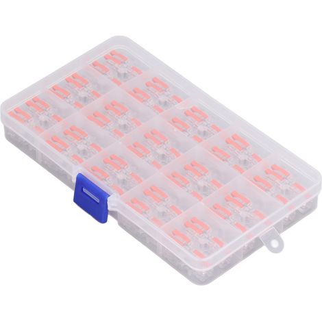 30 Connecteurs De Fil À Épissure Rapide Transparents En Polycarbonate Pour Dénudage Du Cuivre, Séparateur De Bornes Df-12