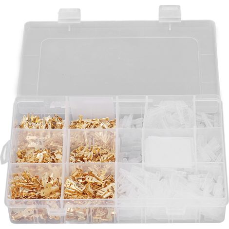 Connecteurs À Sertir De Fil Isolé Avec Kit De Manchons Isolants, 900 Pièces, Bornes Mâles Et Femelles, 2.8mm, 4.8mm, 6.3mm