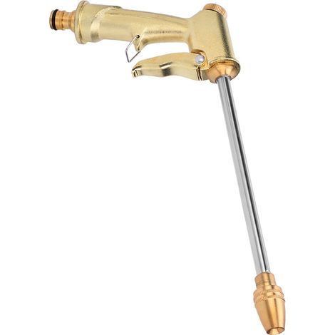 Pistolet À Eau De Lavage De Voiture, Galvanoplastie En Laiton, Pulvérisation De Nettoyage Domestique À Haute Pression