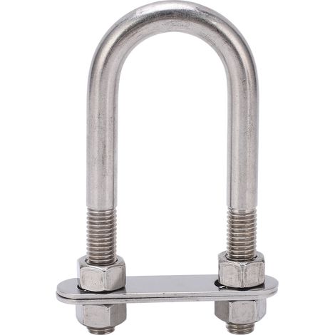 Boulon En U À Œil Arrière Pour Arc Marin, 12x130mm, Avec Vis Réglable, Quincaillerie De Pont De Bateau En Acier Inoxydable