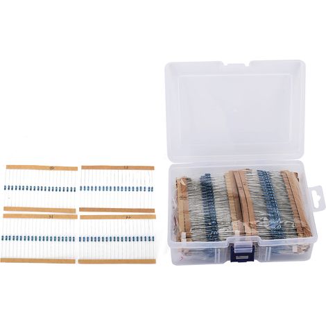 Kit De 2600 Résistances (130 Valeurs, 1/4 W, 1 %), Film Métallique, Matériaux Durables, Petit Matériel Électrique