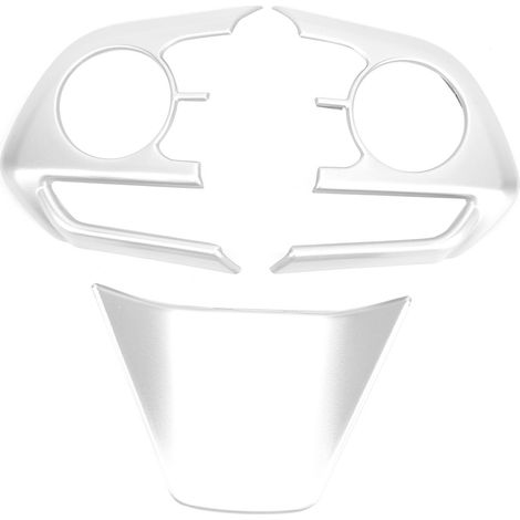 Ensemble De Garniture De Bouton De Commande De Couvercle De Cadre De Volant, 3 Pièces, Adapté Pour Harrier Venza Xu80 2020 2021, Argent Mat