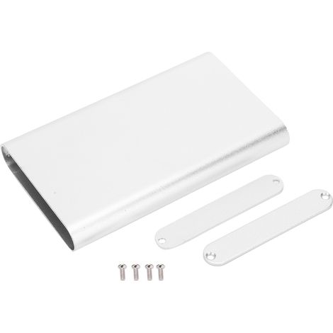Boîtier Étanche En Alliage D'Aluminium 13 X 61 X 100 Mm Pour Circuit Imprimé, Décodeur Gps, Finition Argent Oxydé Par Sablage.