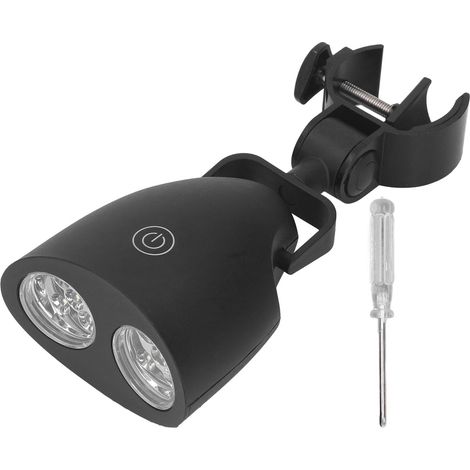 Lampe De Travail Led 100lm, Clip Rotatif À 360 Degrés, 3 Réglages De Luminosité, Lampe À Pince Pour Gril, Pour Barbecue En Plein Air Et Camping