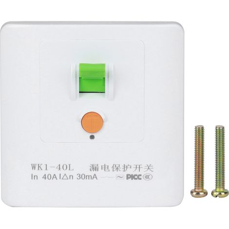 Interrupteur De Prise Murale 40 A Avec Protection Contre Les Fuites De Courant Pour Climatiseur Et Chauffe-eau