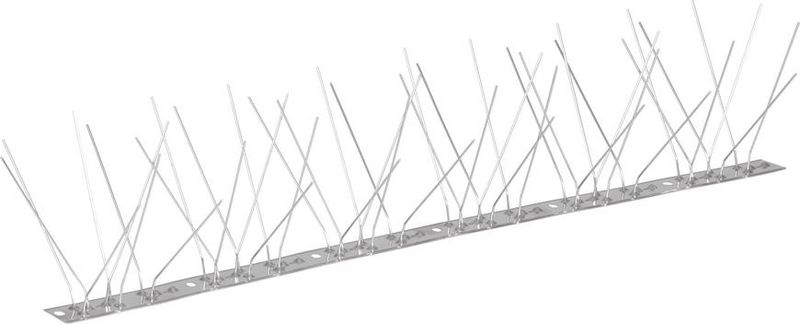 Vogelabwehrspikes Strend Pro, 48 Spikes, L-50 Cm, Gegen Vögel, Edelstahlbasis