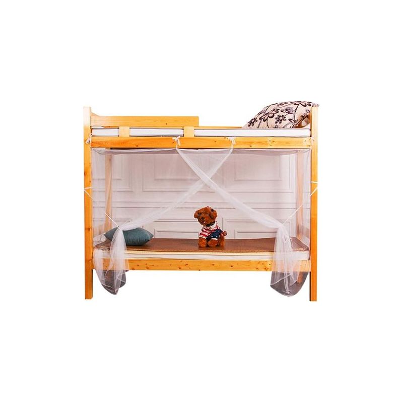 Taishengda Moskitonetz Für Etagenbetten, Kinderetagenbetten, Studentenwohnheim-bettzelt, Insektenschutz, Vier-ecken-baldachin, Insektenabweisendes Bettzelt, Weiß, 190 X 90 X 140 Cm