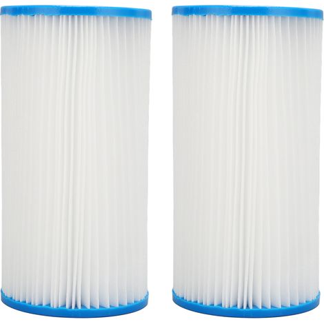 Cartouche De Filtre - 204x104mm - Polyester Pp - Lot De 2 Pour Spa Et Piscine