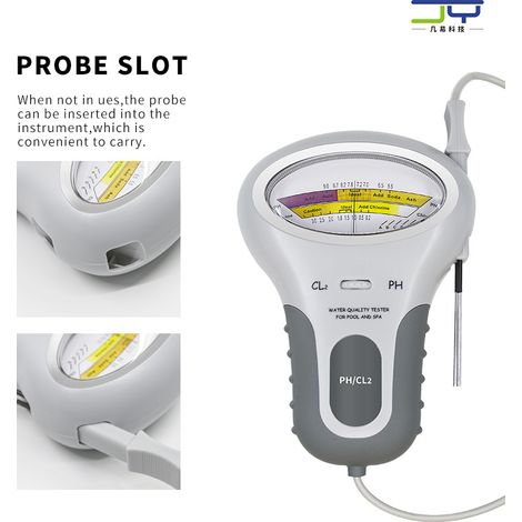 Testeur De Ph-chlore 2 En 1 Pc-102 : Testeur De Ph Pour Déterminer La Qualité De L’eau Chlorée