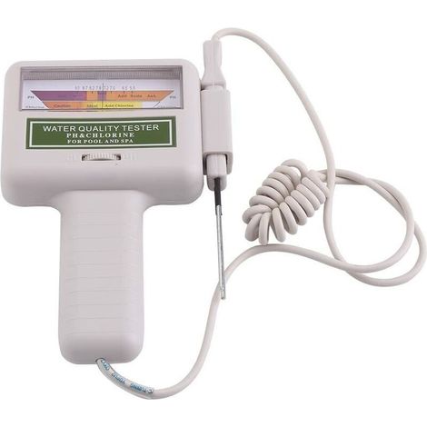 Testeur De Ph Et Chlore Numérique Pour Piscine Analyseur D'Eau Haute Précision Grand Écran Utilisation Facile Pour Spa Et Aquarium