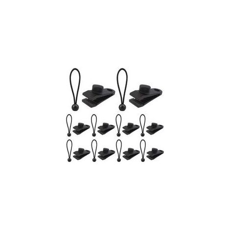 Set Mit 10 Planenclips + 10 Gummispannern, Planenclips Mit Verriegelungsmechanismus, Befestigungsschrauben, Clips Für Outdoor-planen, Zelte, Camping, Markisen