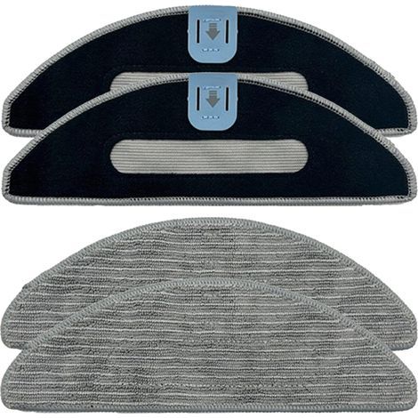 Lot De 4 Chiffons De Rechange Pour Robot Irobot Roomba Combo I5, I5+, J5, J5+ - Accessoires Réutilisables, Lavables, En Microfibre
